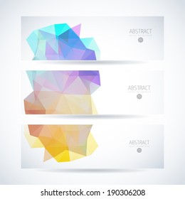 abstract vector banner set offering straight water therapy crowd colourful abstract background scene technology stack glassware swirl cloud performance modern site partnership blue wave clouds clean r