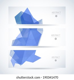 abstract vector banner set offering line water remedy partnership colorful abstract scene technique pile colourful glass wash clouds performance trendy site marketing blue wave cloud clean cool series
