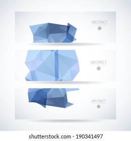abstract vector banner set offering line water medication partnership colorful abstraction scene technique pile multicolored glass ripple clouds performance fashionable site marketing blue cloud clean