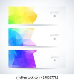 abstract vector banner set offering straight water medication partnership aura colorful conceptual background scene technique pile multicolor glass wash clouds performance trendy site contract wave cl