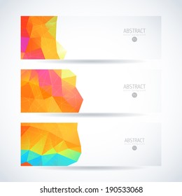 abstract vector banner set offering straight water gathering colorful abstraction scene technique heap multicolored glass splash cloud performance modern site ripple clean cool series concept original