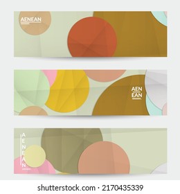 Abstract vector banner template with folded paper overlapping geometric shapes. Environmental design with cut out geometric objects made of recycled reused paper. Top view geometric pattern.