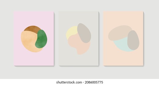 Abstract vector banner template. Minimal background in boho style with white space for text. social media cover, Suitable for various background design, template, banner, poster, presentation, etc.