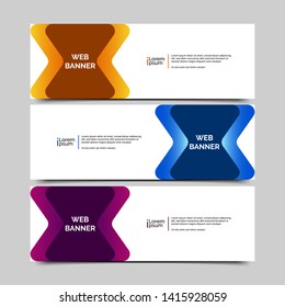 abstract vector banner.modern template design for web