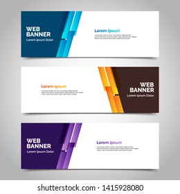 abstract vector banner.modern template design for web