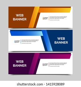abstract vector banner.modern template design for web