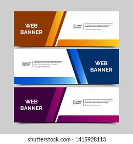 abstract vector banner.modern template design for web