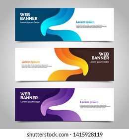 abstract vector banner.modern template design for web