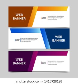 abstract vector banner.modern template design for web