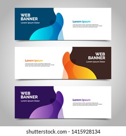 abstract vector banner.modern template design for web