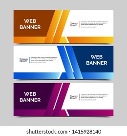 abstract vector banner.modern template design for web