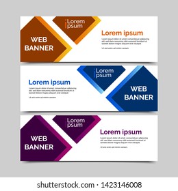 abstract vector banner.modern template design for web