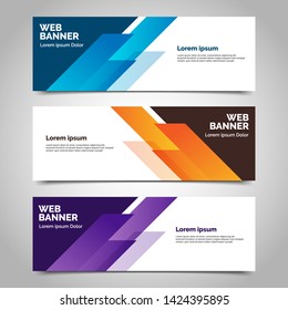 abstract vector banner.modern template design for web