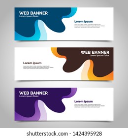 abstract vector banner.modern template design for web