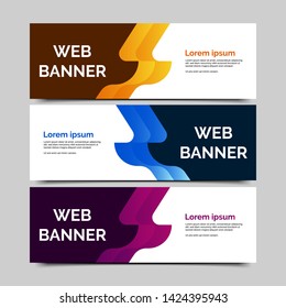 abstract vector banner.modern template design for web