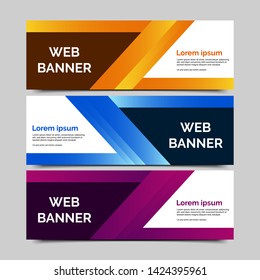 abstract vector banner.modern template design for web
