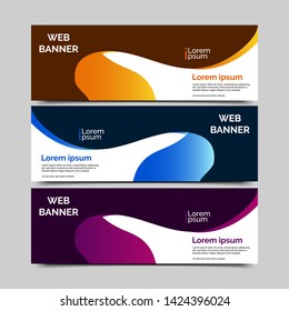 abstract vector banner.modern template design for web