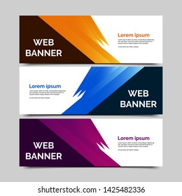 abstract vector banner.modern template design for web