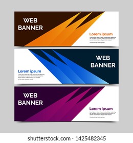 abstract vector banner.modern template design for web