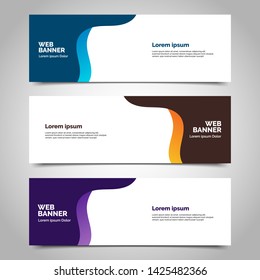 abstract vector banner.modern template design for web