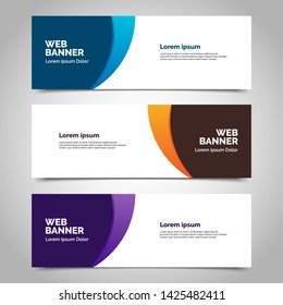 abstract vector banner.modern template design for web