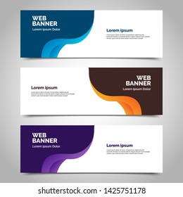 abstract vector banner.modern template design for web
