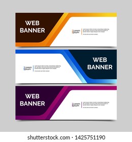 abstract vector banner.modern template design for web