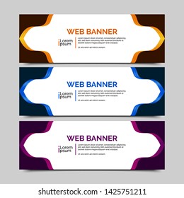 abstract vector banner.modern template design for web