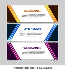 abstract vector banner.modern template design for web