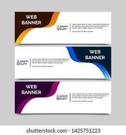 abstract vector banner.modern template design for web