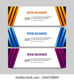 abstract vector banner.modern template design for web