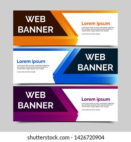 abstract vector banner.modern template design for web
