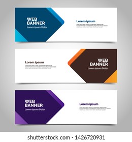 abstract vector banner.modern template design for web
