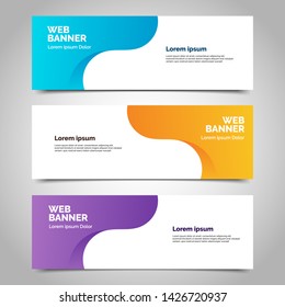 abstract vector banner.modern template design for web