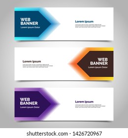 abstract vector banner.modern template design for web