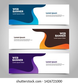 abstract vector banner.modern template design for web