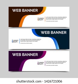 abstract vector banner.modern template design for web