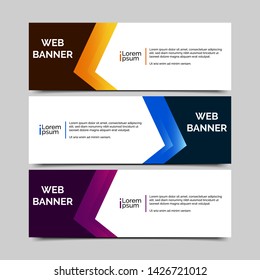 abstract vector banner.modern template design for web