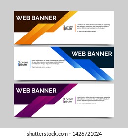 abstract vector banner.modern template design for web