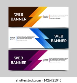abstract vector banner.modern template design for web