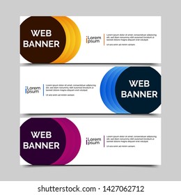 abstract vector banner.modern template design for web