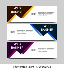 abstract vector banner.modern template design for web