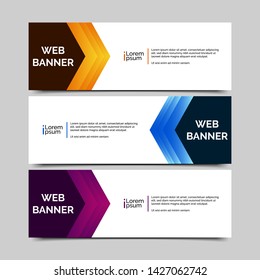 abstract vector banner.modern template design for web
