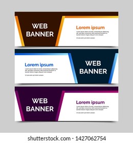 abstract vector banner.modern template design for web