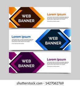 abstract vector banner.modern template design for web