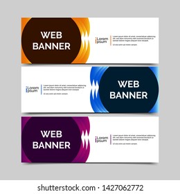 abstract vector banner.modern template design for web