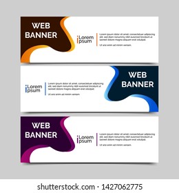 abstract vector banner.modern template design for web