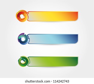 Abstract vector banners