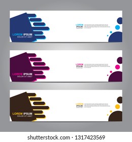 abstract vector banners.