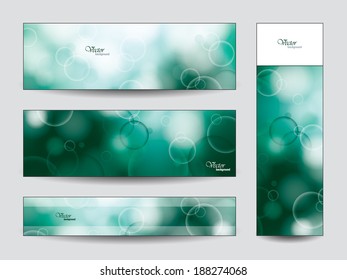 Abstract Vector Banners or Bookmarks. Eps10.